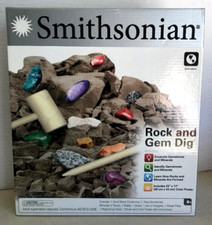 SMITHSONIAN Rock and Gem Dig Set Science Educational Project 8 Years Old