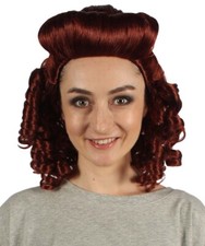 Women's Colonial Curly Wigs Auburn Cosplay Halloween Wigs HW-3070