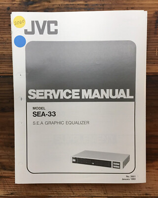 Égaliseur Graphique Vintage JVC SEA-33 (10 Bandes) – Argent – Japon