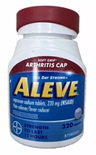 Aleve Naproxen Sodium 220 mg Arthritis Cap Pain Reliever 320 Tablets EXP 2027/07