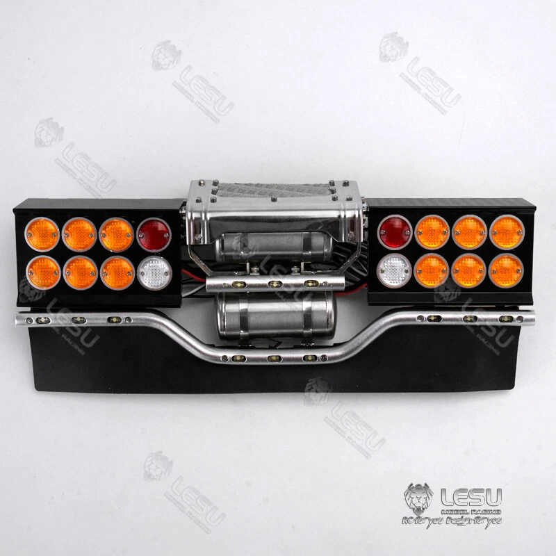 LESU Metal Rear Beam Taillight Parts for Tamiya 1/14 RC R620 R470 Tractor Truck - Image 4 of 4