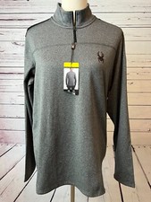 Spyder Active half zip pullover sweatshirt Small NWT Fleece Stretch Long Sleeve