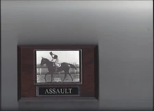 ASSAULT PLAQUE HORSE RACING TURF TRIPLE CROWN WINNER