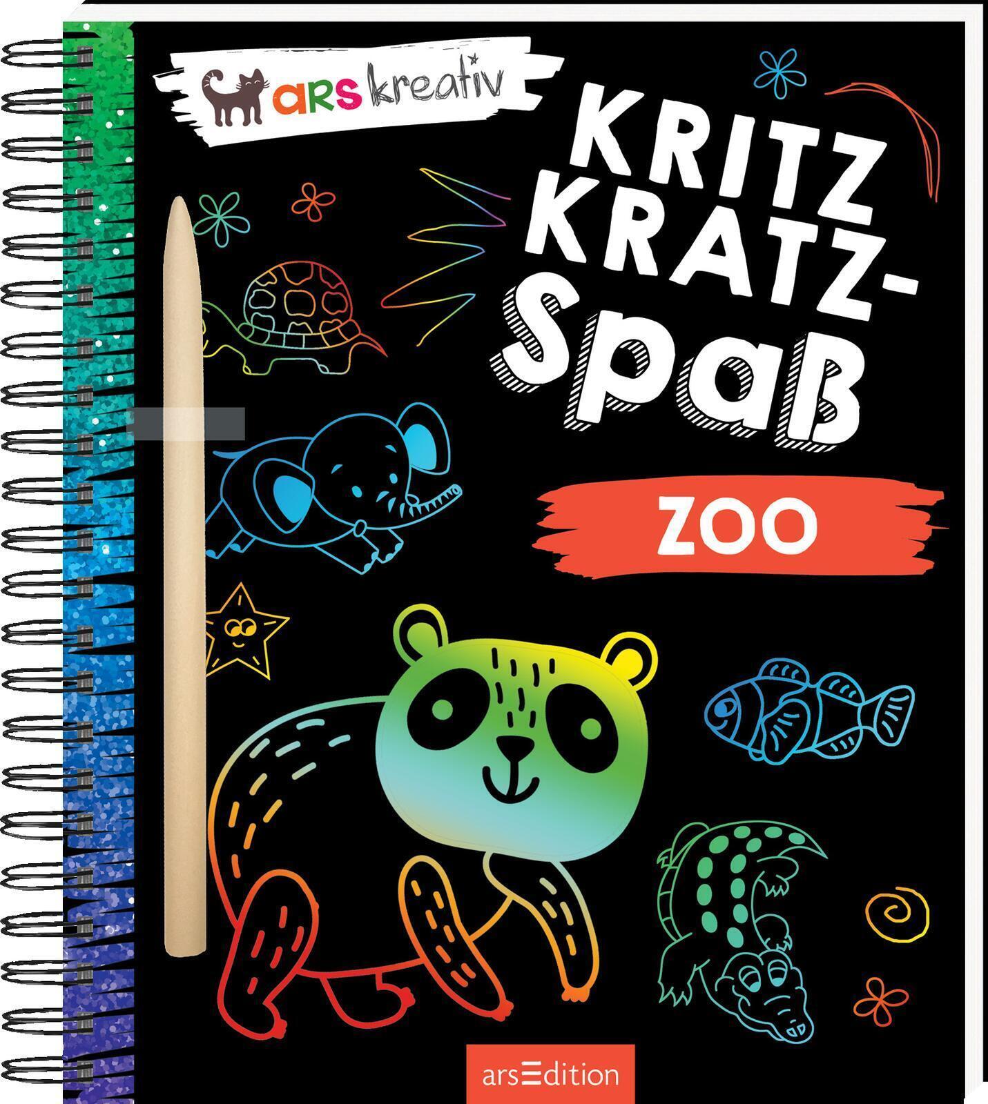 Thumbnail - Kritzkratz-spaß Zoo | Taschenbuch | Kritzkratz-spaß | Softcover Mit
