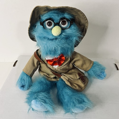 #ad Puppet History The Professor Blue 15quot; Plush Stuffed Animal Retired Complete RARE $124.99