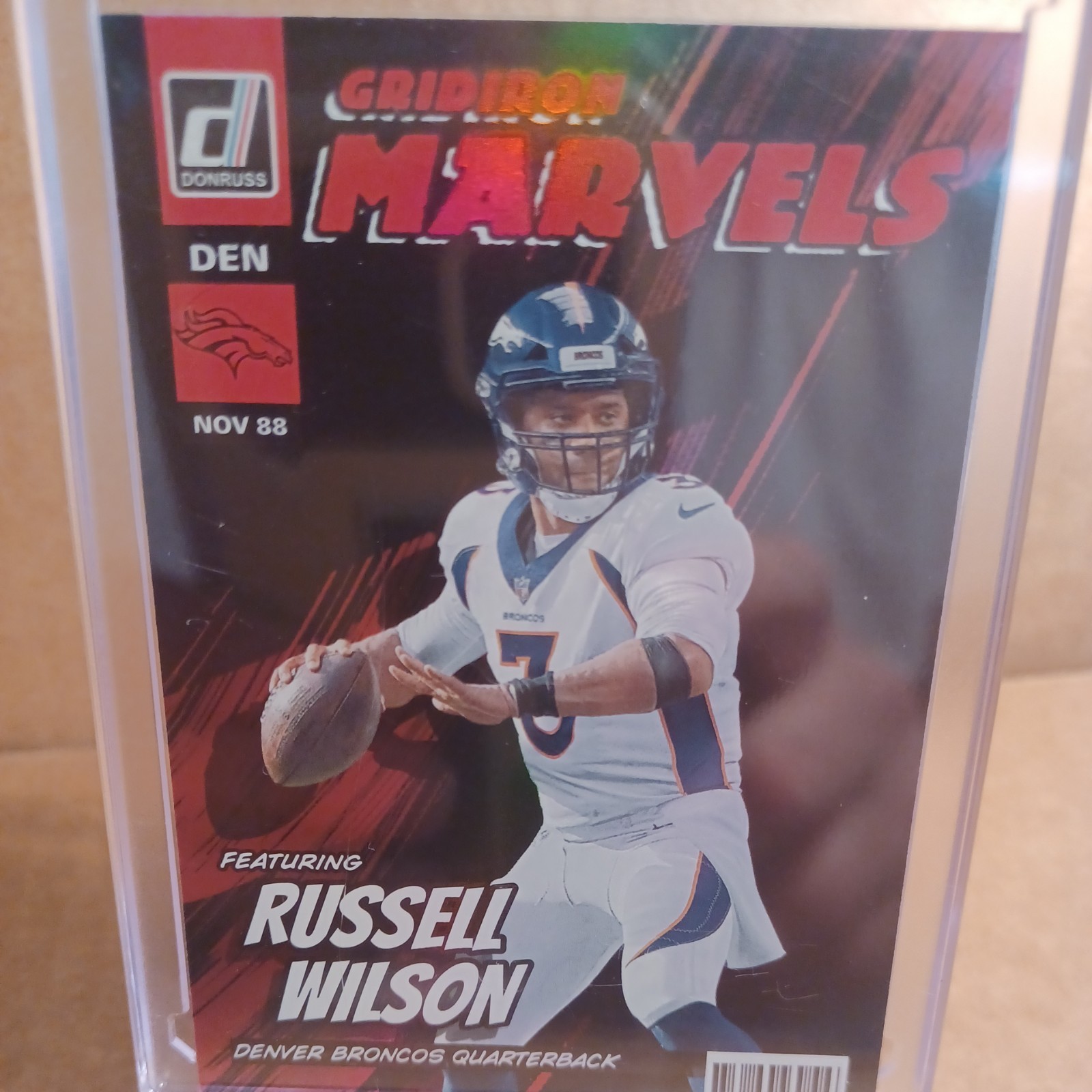 2022 Donruss Gridiron Marvels Russell Wilson  SSP Case Hit #GM-7