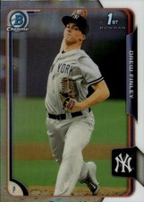 2015 Bowman Draft Drew Finley #173 Chrome Refractors New York Yankees 16M