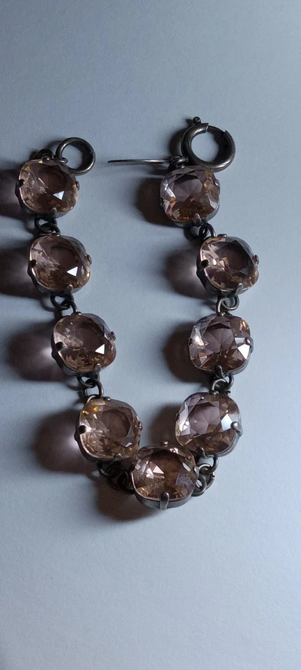 Pulsera Catherine Popesco La Vie Parisienne 9 Cristales Rosa Foto 3 de 4