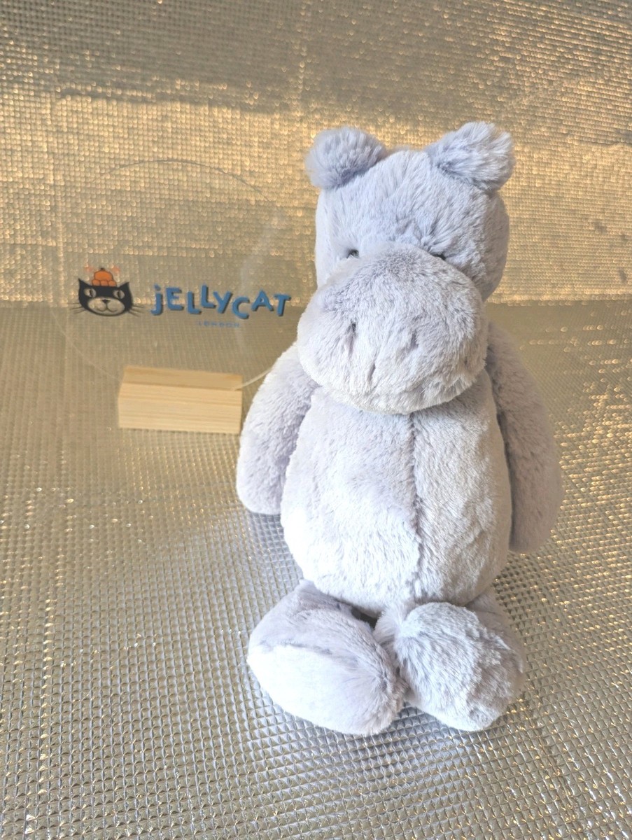 Jellycat Medium Bashful Hippo Purple Hippo New With Tags