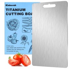 100% Pure Titanium Cutting Board - Cutting Boards for Kitchen, Dishwasher Saf...