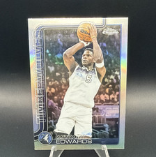 2025-26 Topps Chrome Anthony Edwards #151 Refractor Minnesota Timberwolves NBA