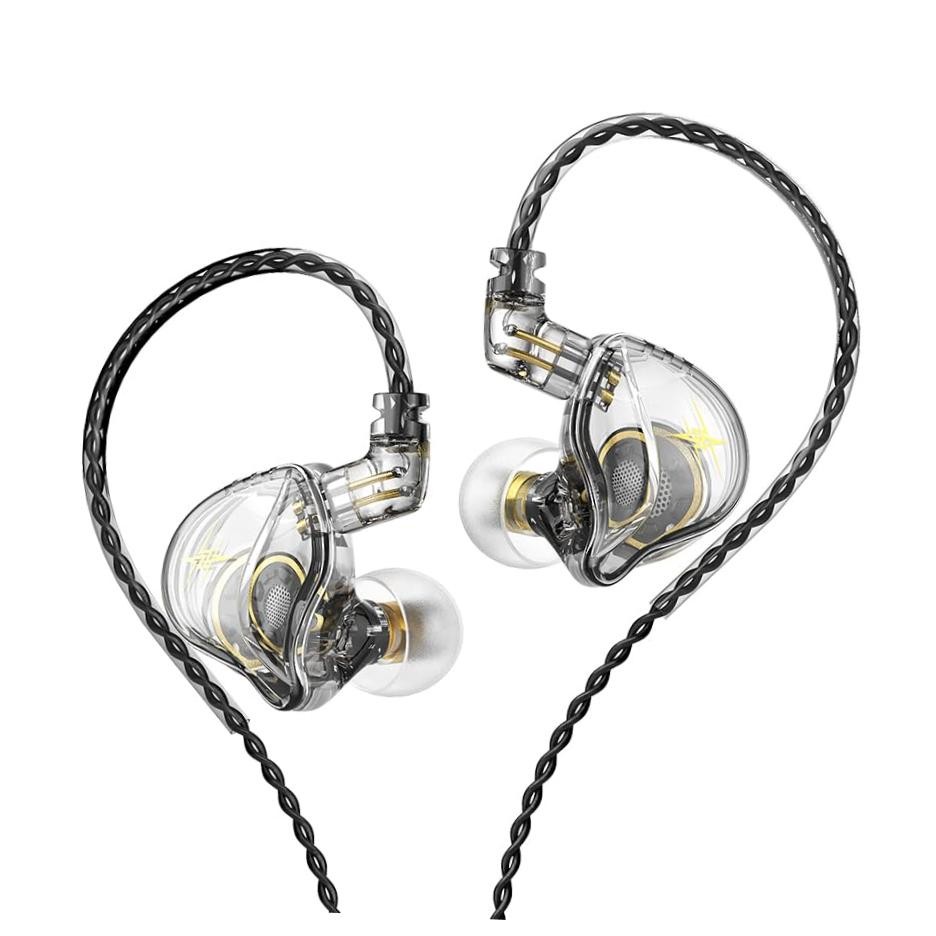 QKZ ZXT in Ear Monitor Headphones, Wired Earphones Stereo Bass, HiFi White