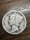 1934-D Mercury Dime - Actual Silver Coin Shown VF Shape Same Day Shipping Free