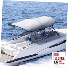 3-4 Bow Bimini Boat Top Cover Sun Shade Boat Canopy Waterproof 1 Inch
