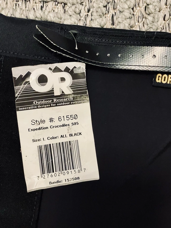 Polainas de investigación al aire libre HD Expedition Crocodiles S05 negras talla L nuevas con etiquetas Foto 4 de 4