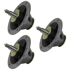 3x Cast Iron Blade Deck Spindle For Simplicity 5900509 Massey Ferguson 3000 52"