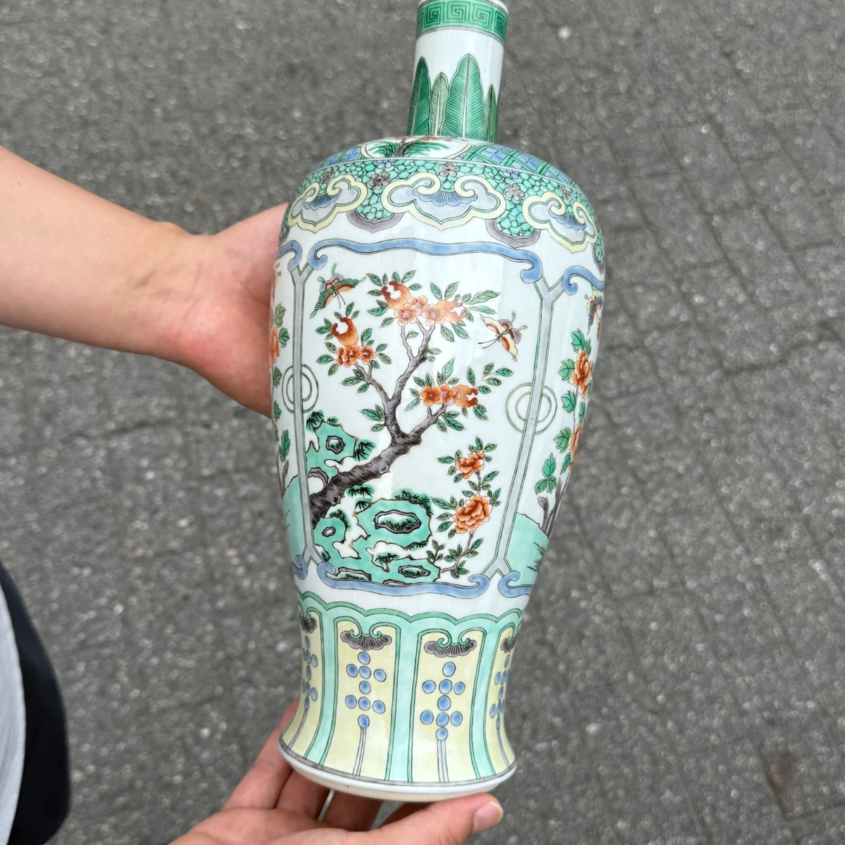 中国蝴蝶花瓶古董花瓶| eBay