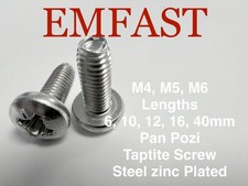 m4 m5 m6 Steel Zinc Pan Pozi Taptite TriTap Thread Forming Screws 4mm 5mm 6mm