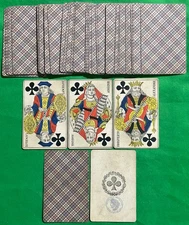 Old c1890 Antique FRENCH Non Standard Playing Cards - complete 36 cards