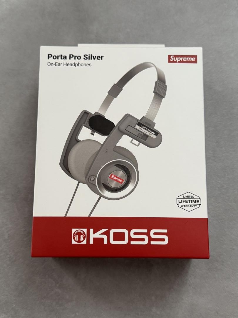ヘッドホン Supreme KOSS Porta Pro Silver Supreme / Koss Porta Pro Silver Headphones | eBay