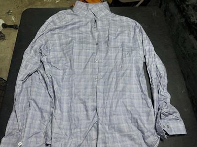 Apt. 9 blue & white checkered button-up shirt Size XXL #preppy #menswear