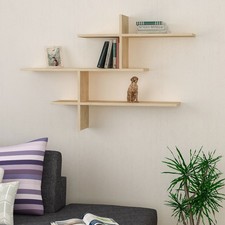 LEO Wall Mounted Shelf – 3 Tier Floating Display Unit Modern Storage Rack
