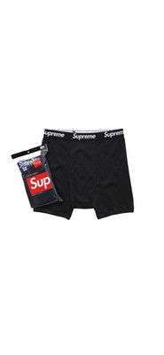 Supreme x Hanes Boxer Briefs (4 pack) - Black - S, M, L, XL *ONLY