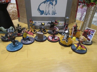 14 Q-Fig Figuren Marvel Deadpool X Men Venom Spiderman Avengers Jessica Jones