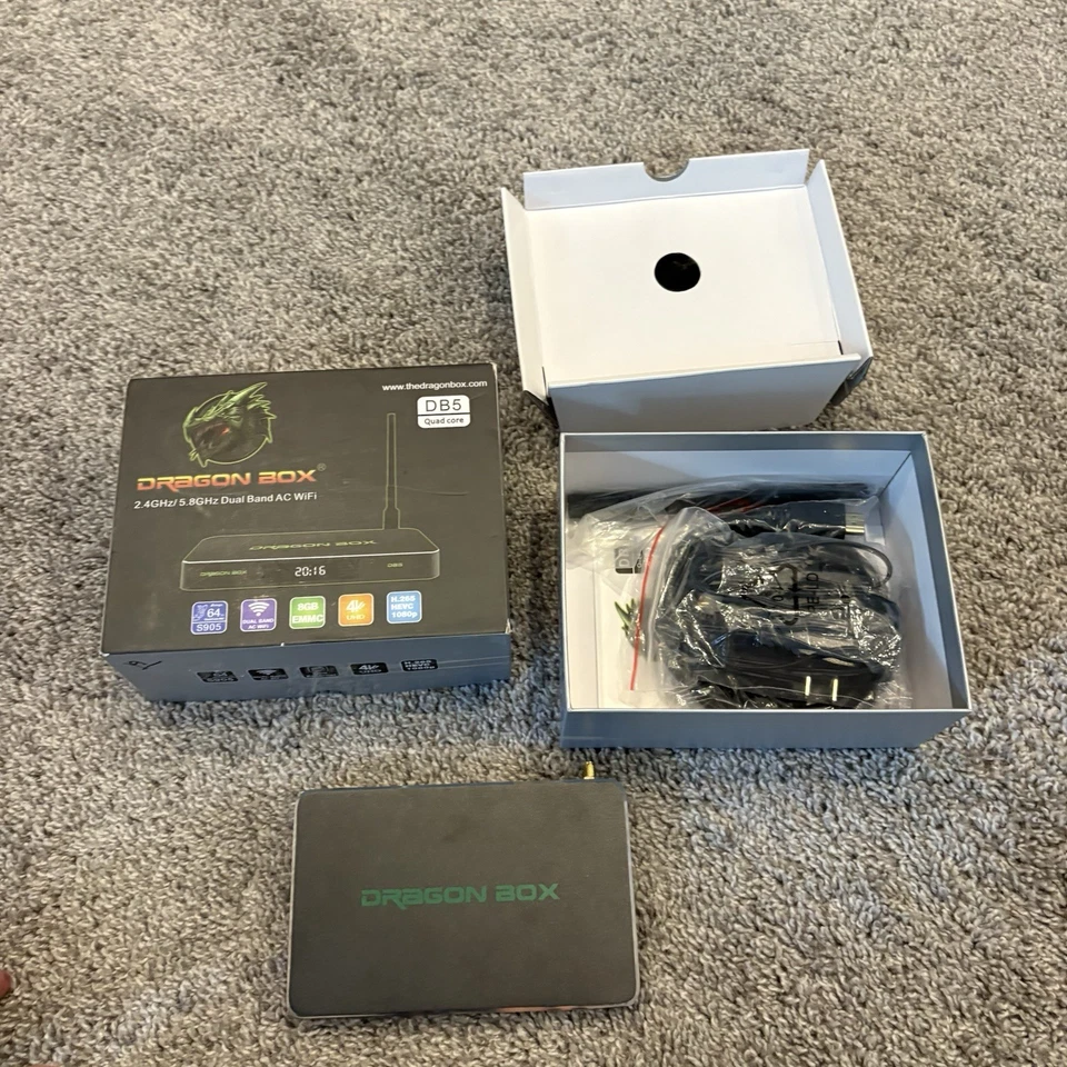 Dragon box DB5 Plus Quad Core Dual Wi-Fi Smart Media Streaming Device No Remote - Image 2 of 4