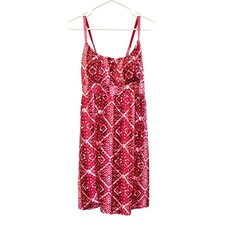 Allison Brittney Babydoll Dress Pink Sleeveless Padded Vintage Large Y2k Boho