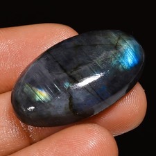 Natural Labradorite Oval Shape Cabochon Loose Gemstone 32 Ct. 30X18X7 mm A-18526