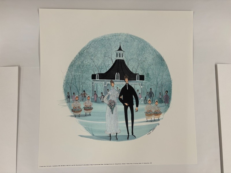 Limited Edition Print - "The Gazebo" - P. Buckley Moss - Signed And Numbered