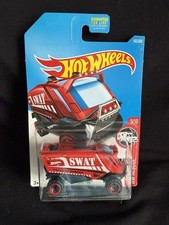 2017 Hot Wheels #162 HW Rescue 5/10 AERO POD S.W.A.T. Red Police Near Mint