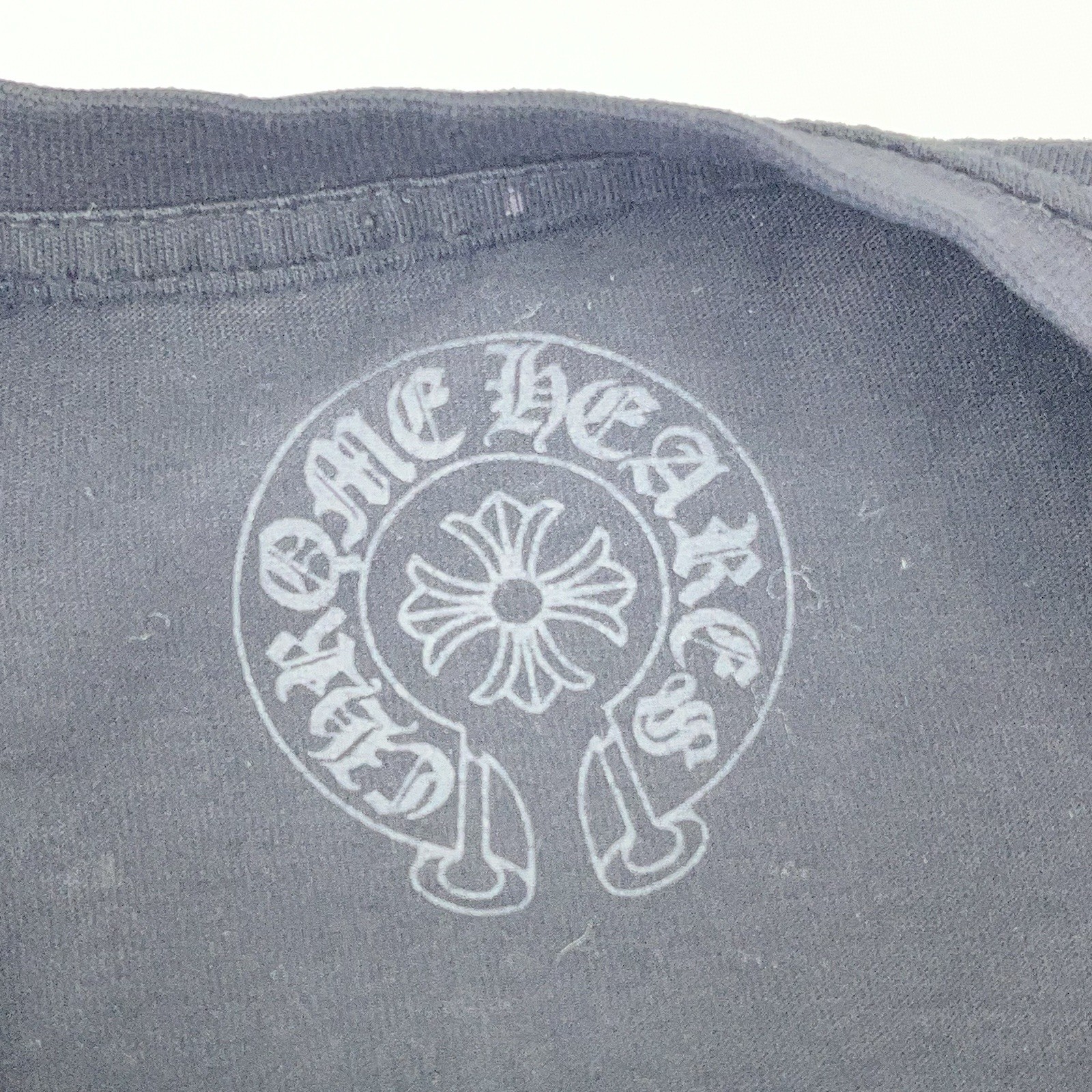 Chrome Hearts Black Long Sleeve T Shirt XXL Fleur De Lis Scroll Logo Cotton GUC thumbnail 7