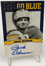 TK Legacy CHUCK ORTMANN AUTO Card M GO BLUE Signed MGB12  MICHIGAN WOLVERINES