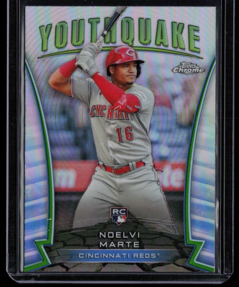 NOELVI MARTE 2024 TOPPS CHROME UPDATE YOUTHQUAKE RC CINCINNATI REDS #UQ-52