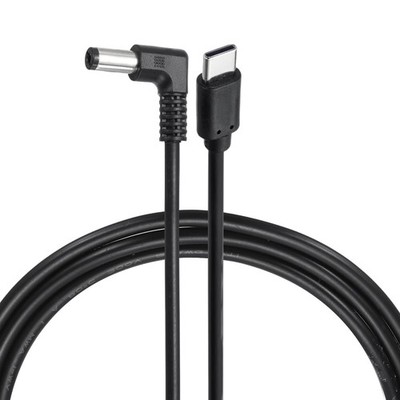 45W PD Trigger Kabel 15V 3A 5.5x2.1mm Type-C Rechtwinkliges Stromkabel 2.0m