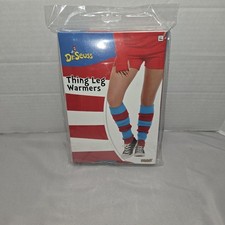 Dr Seuss Thing Leg Warmers Blue  Red So Soft Nwot