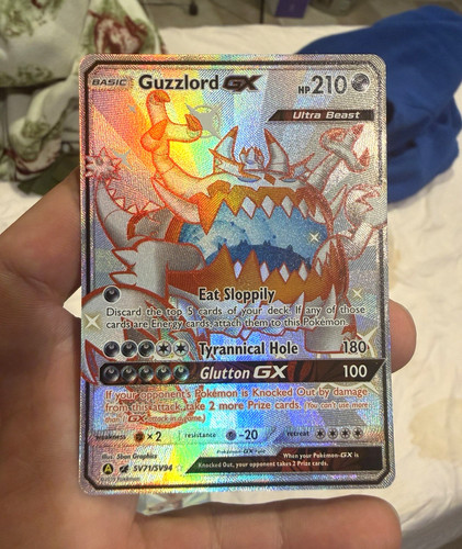 Shiny Guzzlord GX , Hidden Fates Full Art Holo
