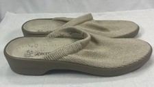 Arcopedico Women  s Shoes Size 8 Gold Knit Slip On Flats