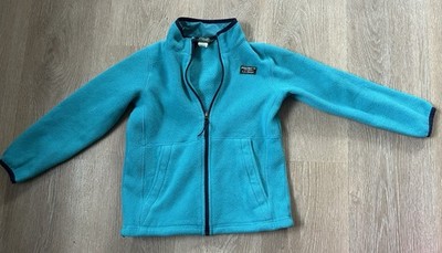 L.L. Bean Kids/ Youth Fleece Jacket Youth M 10-12 Blue Zip-Up