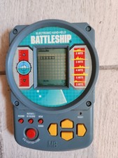 VTG 1995 Electronic Hand-held BATTLESHIP game Tested  Works Milton Bradley