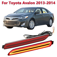 2 PCS Full LED Rear Bumper Reflector Lights Kit For Toyota Avalon 2013-2014