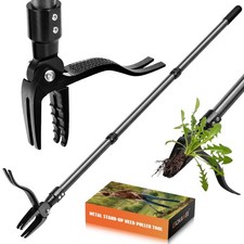 GOXAWEE 45" Stand Up Weed Puller Tool Steel