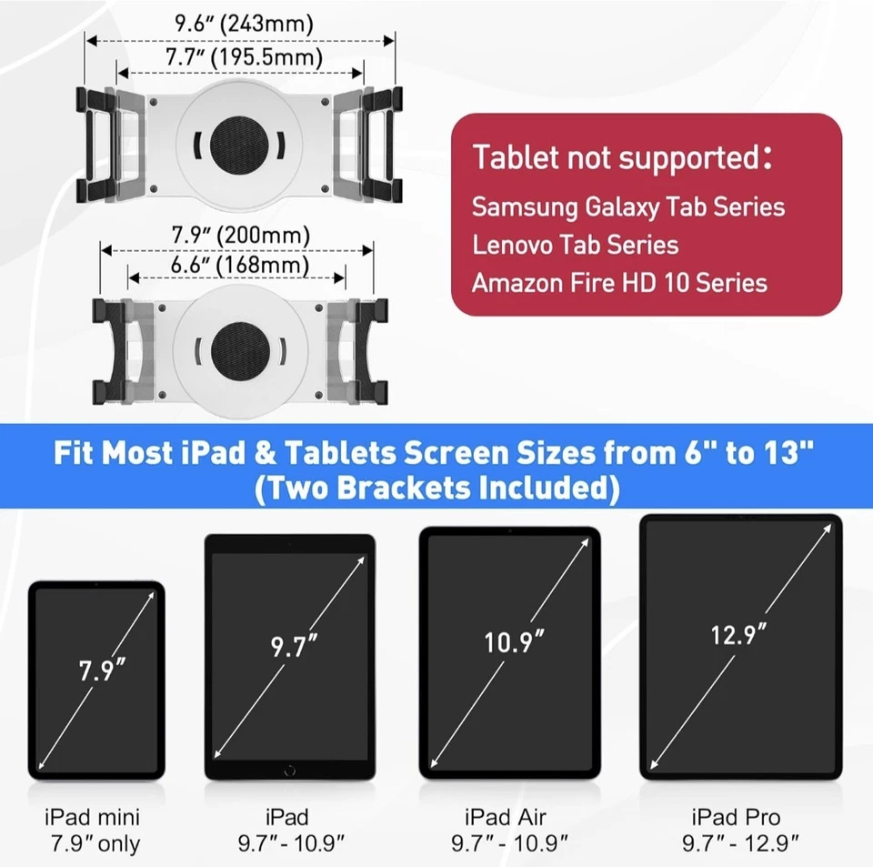 Retail Kiosk iPad Stand 360° Rotating Commercial POS Tablet Stand White - Image 4 of 4