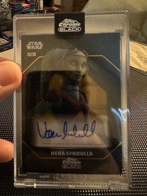 2024 Topps Chrome Black Star Wars Vanessa Marshall HERA SYNDULLA Autograph 36/50