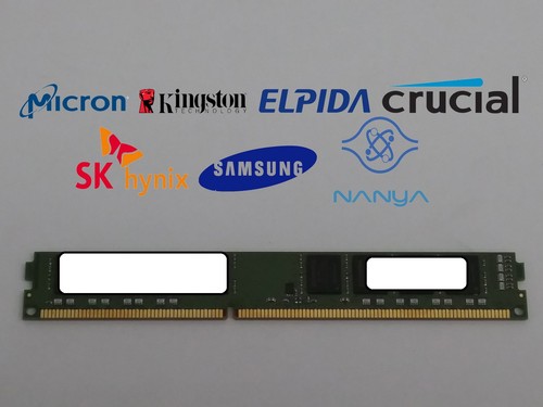 Lot of 10 Major Brand 8 GB PC3-12800 (DDR3-1600) 2Rx8 DDR3 Low Profile Desktop