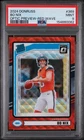 2024 Panini Donruss Bo Nix #369 Optic Preview Red Wave PSA 9