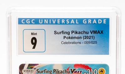 Pokemon Card 2021 * Surfing Pikachu v MAX * Celebrations - 009/025