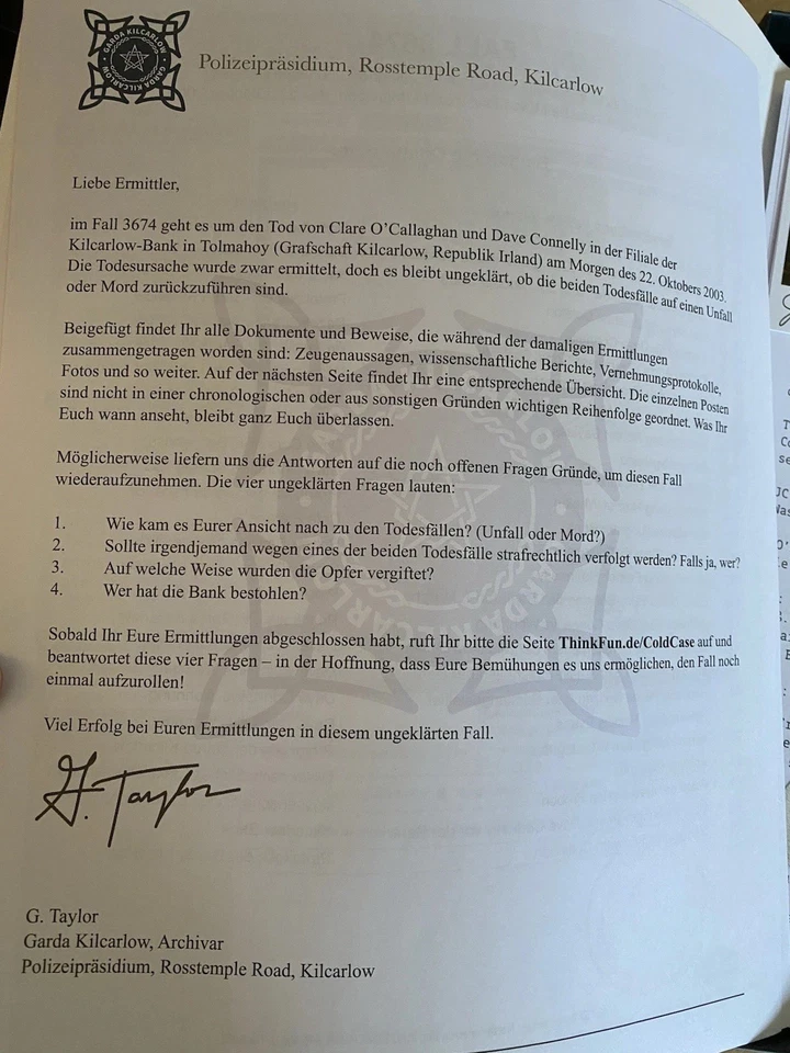 NEU Thinkfun Familienspiel Logikspiel Cold Case: Mord mit Zinsen 76486 - Bild 4 von 4